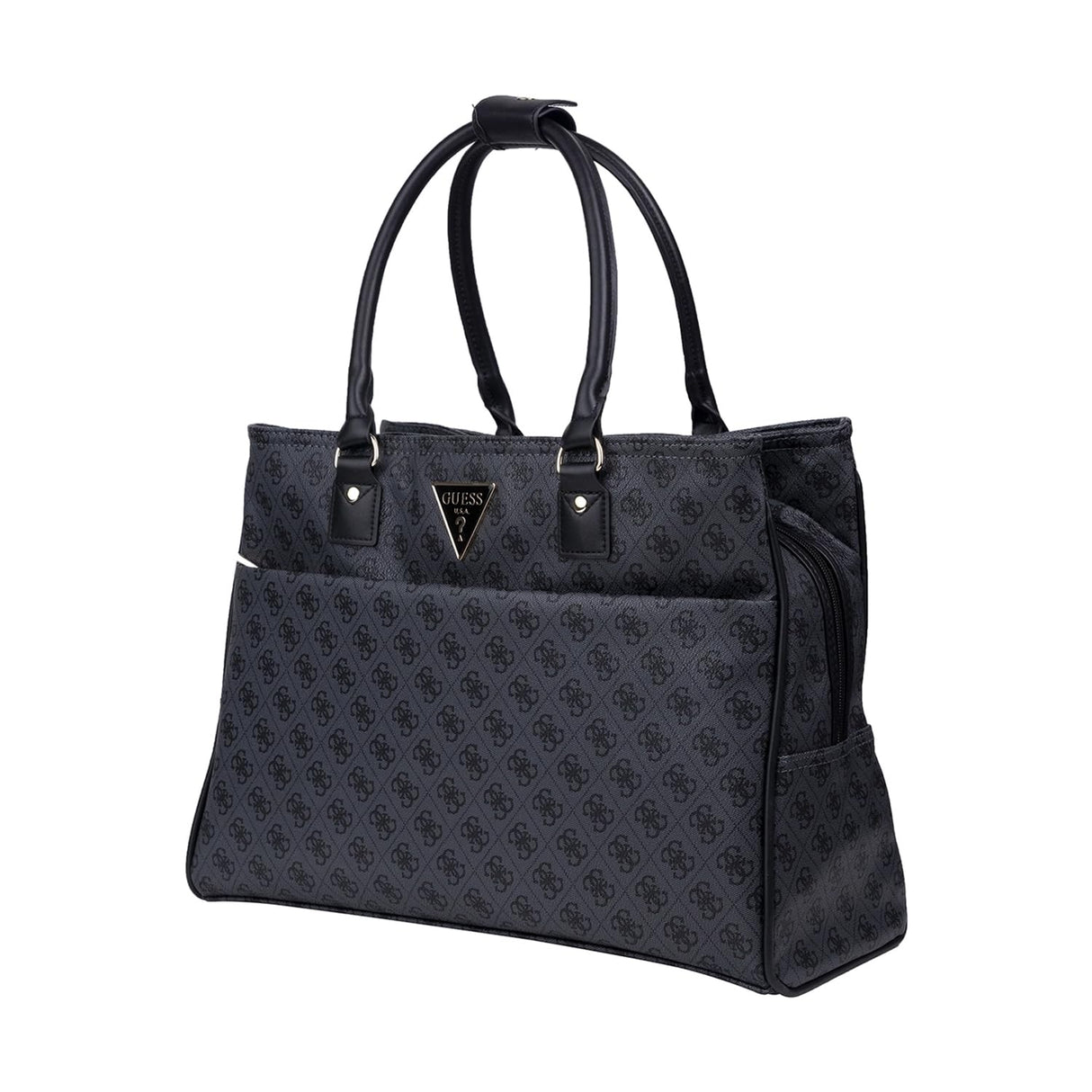 GUESS JESCO Shopper Tote, Bag Women, Carbón, One Size