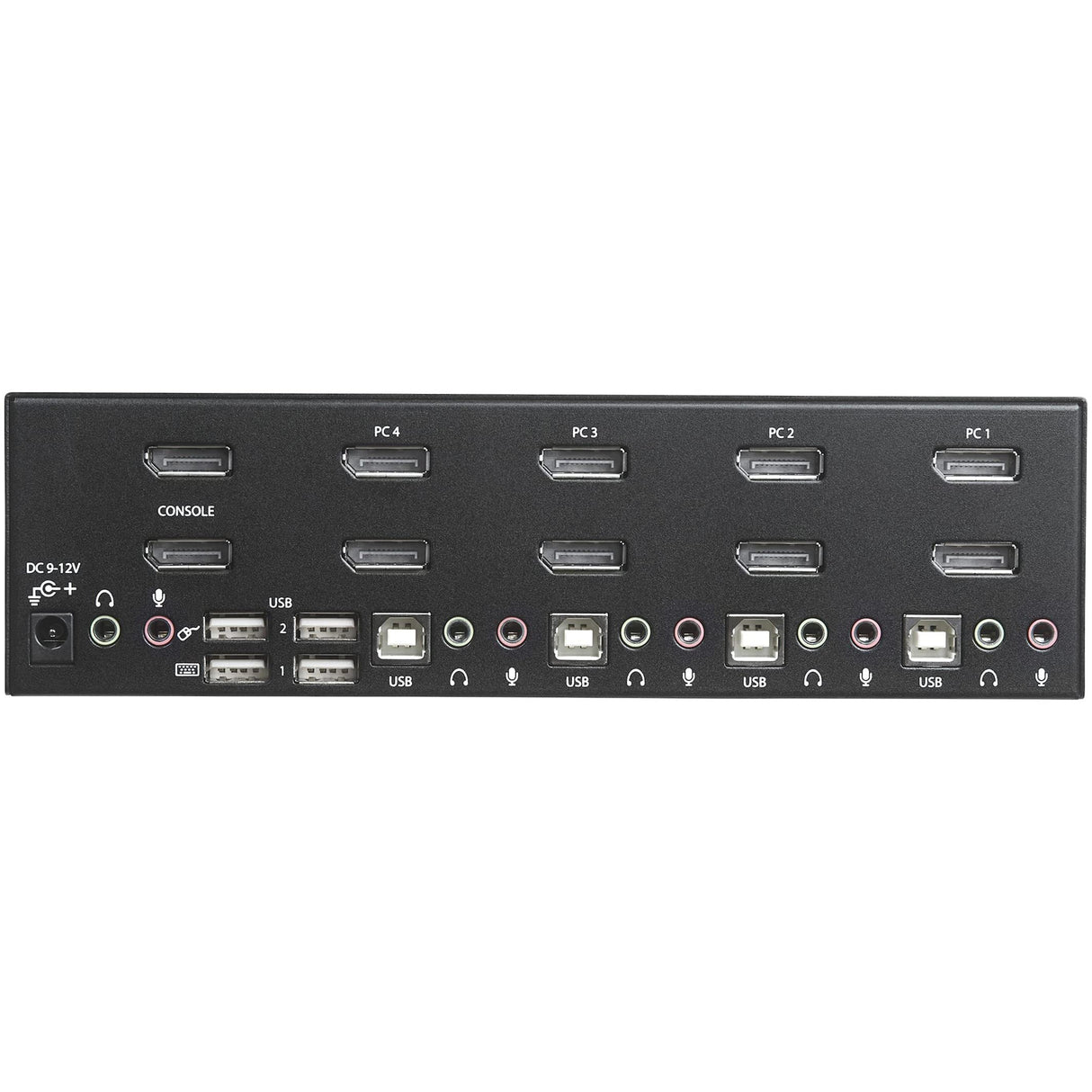 StarTech.com Switch Conmutador KVM de 4 Puertos Dobles DisplayPort de 4K 60Hz - KVM de 4 Puertos Duales DP