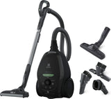 Electrolux PD82-GREEN Aspiradora con bolsa, potencia máx. 600 W, sistema de aspiración AeroPro, 2 cepillos, accesorio 3 en 1, color negro