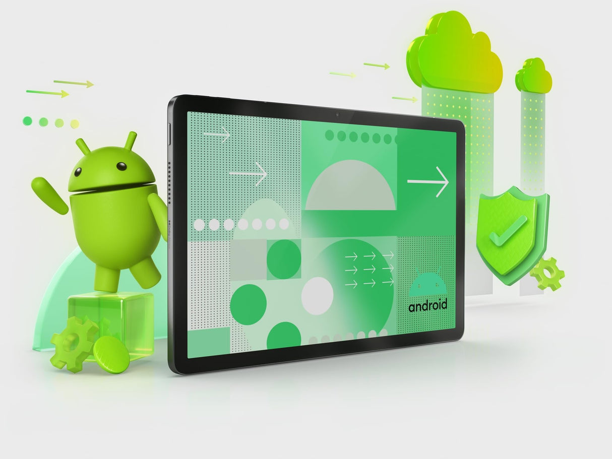 Lenovo MediaTek G85 - Tableta (Pantalla Full HD de 10,1", 4 GB de RAM, 64 GB eMMC, Android 14, Incluye Funda Protectora Transparente)
