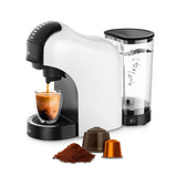 Ufesa Bellagio Cafetera Espresso Multicápsulas 3 en 1 para Nespresso, Dolce Gusto o Café Molido, Panel Táctil Digital con 7 Niveles, Depósito 1L, 1400W, 15 Bares, Apagado Automático