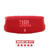 JBL Charge 5 Altavoz inalámbrico portátil con Bluetooth y batería integrada, resistente al agua (IP67), con PartyBoost para subir el nivel de la fiesta, hasta 20h de reproducción, rojo
