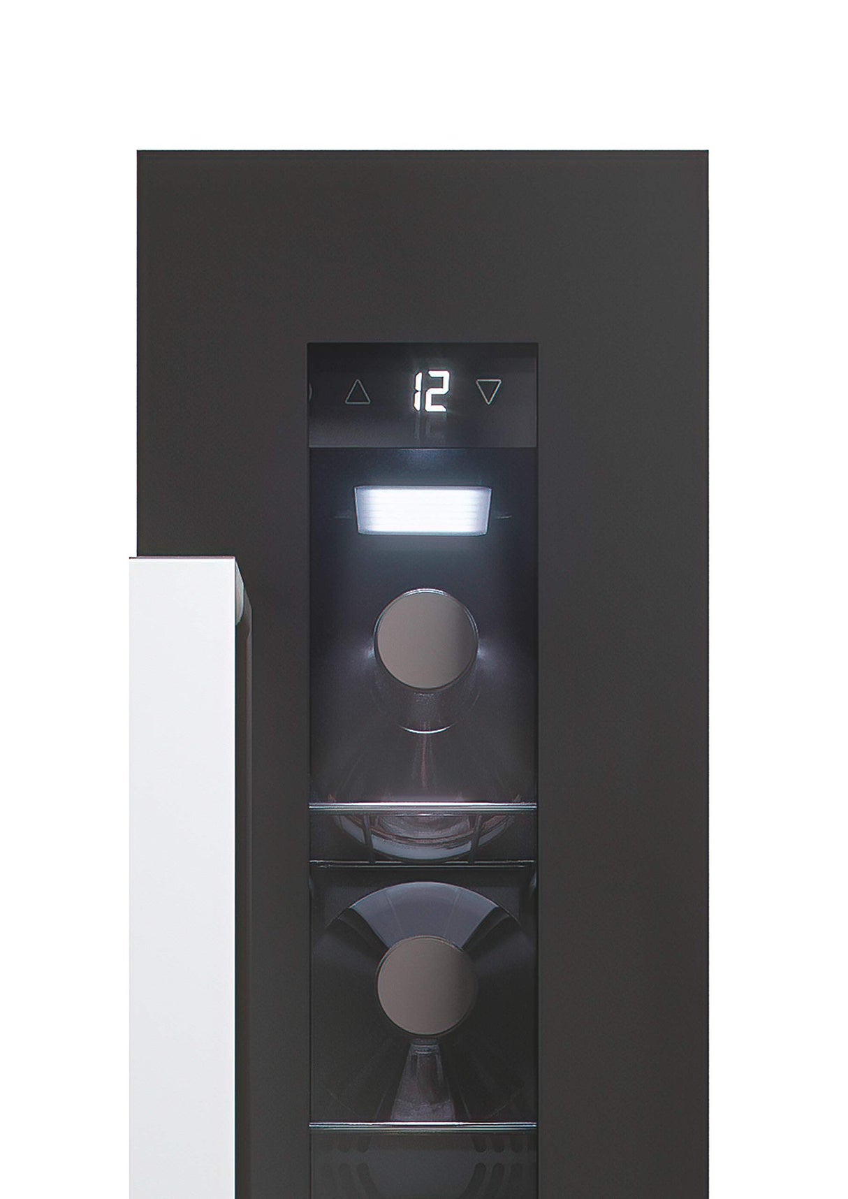 Candy DiVino CCVB 15/1, Vinoteca Integrable Estrecha, 20L, 7 Botellas, Puerta Reversible, 6 Baldas, Tratamiento Anti-UV, Compresor Antivibraciones, LED, Temperatura 5º a 18º, 39DB, Clase C, Negro