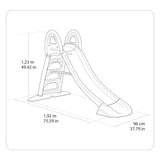 FEBER Mega Casual Water Slide, Tobogán para Jardín para Usar con Agua, Conecta una Manguera Externa, Escaleras Antideslizantes, Colores Resistentes, Fácil Montaje, +1 año, Famosa (FEL11000)