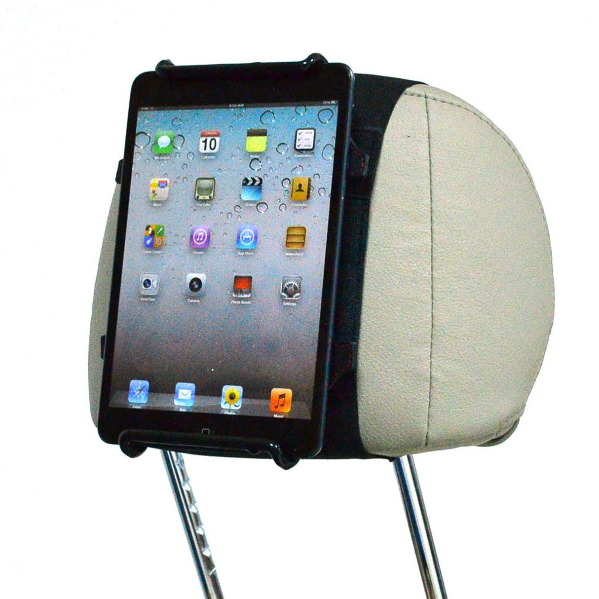 TFY Soporte universal para reposacabezas de coche, funciona con o sin funda, sin piezas sobresalientes, se adapta a todos los tablets de 6 pulgadas a 11 pulgadas, Apple iPad, iPad 4 (iPad 2 y 3), iPad Air, iPad Mini, Samsung Galaxy Tab & Note - Google Nex
