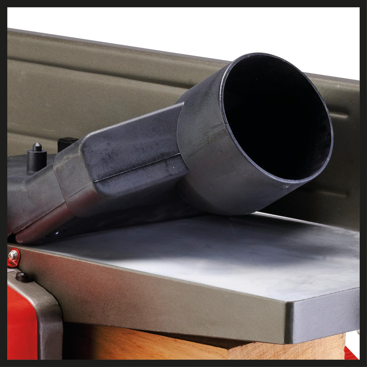 Einhell Cepilladora estacionaria TC-SP 204/2 (1500 W, 9000 rpm, 204 mm de ancho de cepillado, construcción estable para regruesado y planeado, estribo de salida extensible)