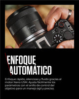Canon Objetivo RF-S 14-30mm F4-6.3 IS STM PZ – Lente Zoom Ultra Gran Angular, Estabilizador Óptico 5 Pasos para Videoblogs | Compatible Sistema EOS R