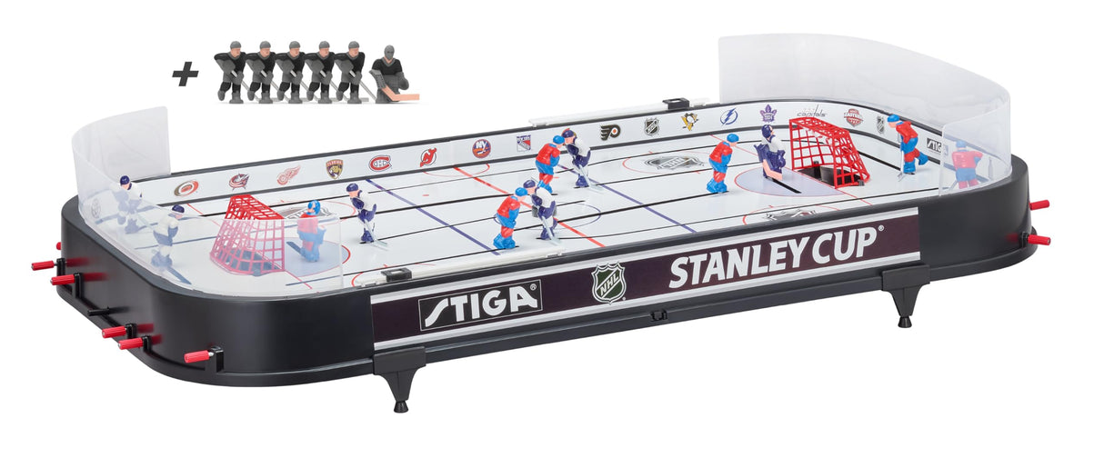 STIGA Juego de Hockey de Mesa NHL Stanley Cup con 3 Equipos Incluidos