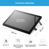 Wacom Cintiq 16 (Edición 2025) – Tableta Gráfica con lápiz 2.5K compacta con Wacom Pro Pen 3, Vidrio antirreflejo, Soporte Plegable y USB-C