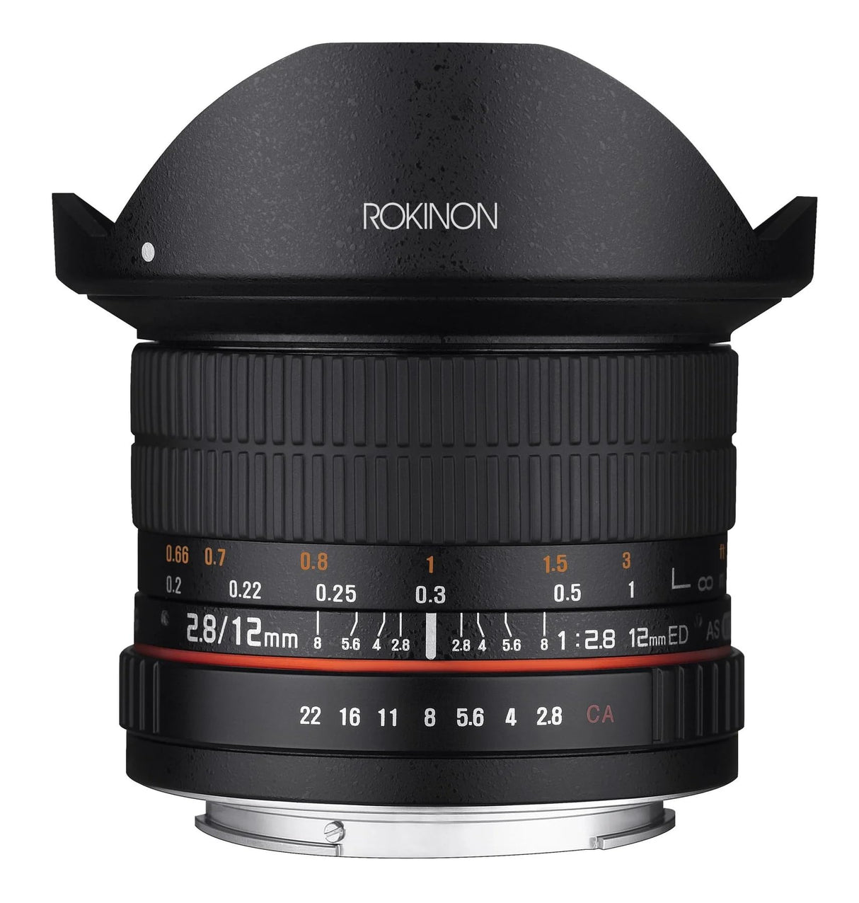 Rokinon Lente Ojo de pez de Marco Completo F2.8 de 12 mm para Nikon Ae