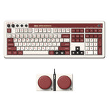 8BitDo Retro 108 Mechanical Keyboard with 108 Keys and Integrated Numpad, Bluetooth/2.4G/USB-C Hot Swappable Wireless Gaming Keyboard for Windows and Android - Fami Edition - QWERTY English Keyboard