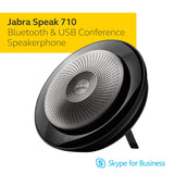 Jabra Speak 710 MS altavoz Universal Negro, Plata USB/Bluetooth - Altavoces (Universal, Negro, Plata, Portable, 30 m, 70 dB, 1 m)