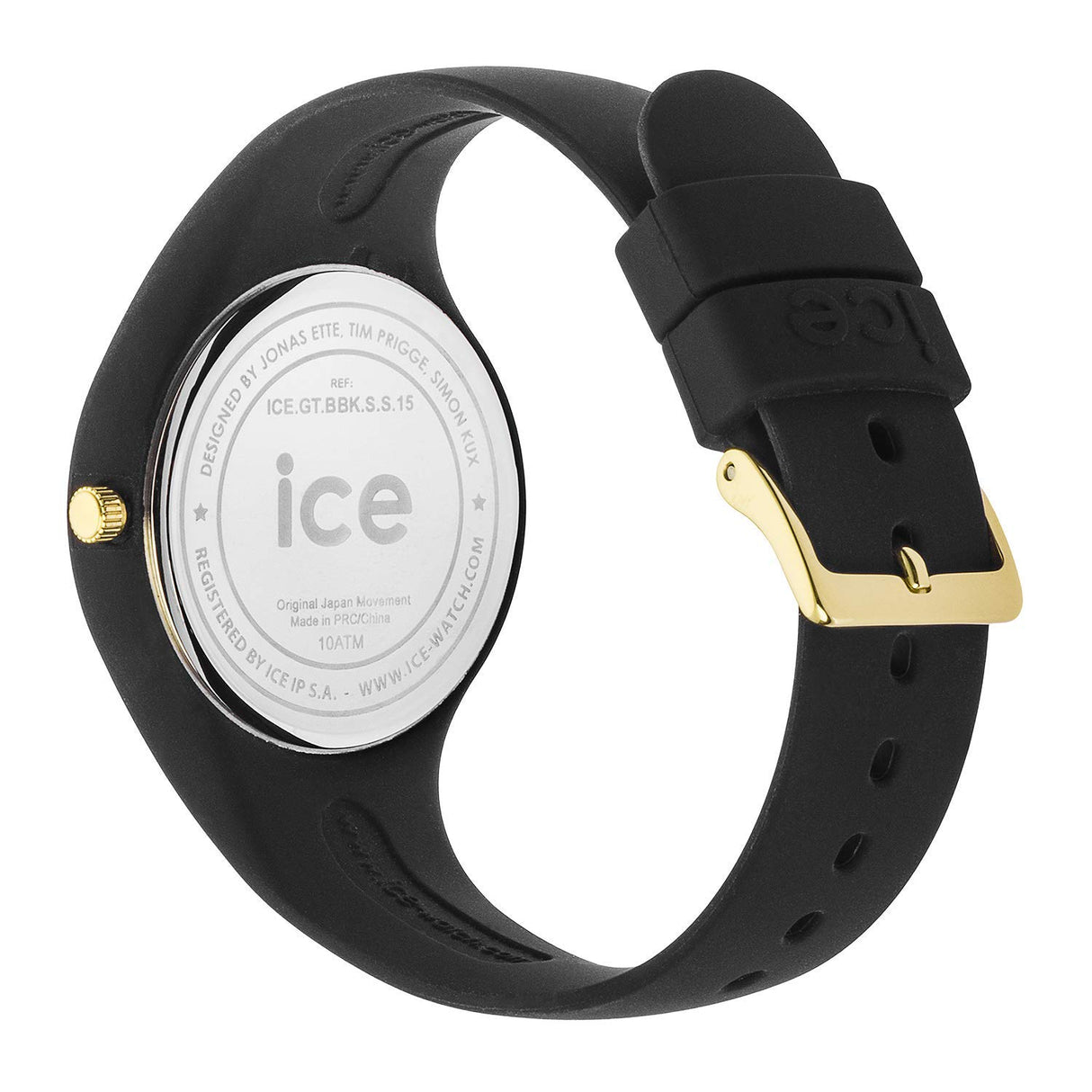 Ice Glitter Reloj para Mujer Analógico de Cuarzo con Brazalete de Silicona Ice.GT.BBK.S.S.15