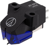 Audio-Technica AT-XP3/H Cápsula para DJ audiófilo con aguja cónica montada en un cabezal AT-HS6 Azul