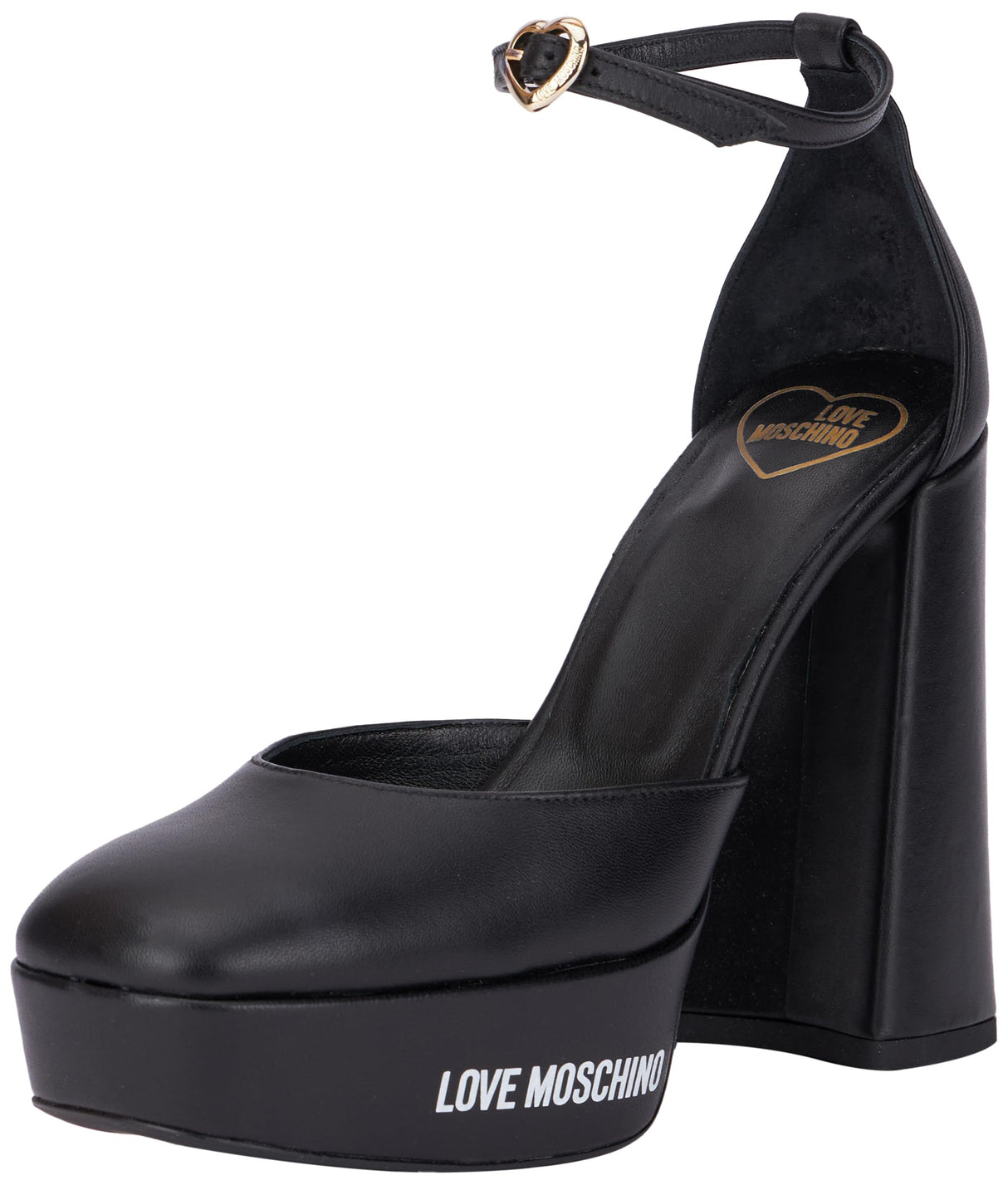 Love Moschino Sandalias de Tacón Mujer Negro 39 EU