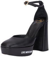 Love Moschino Sandalias de Tacón Mujer Negro 39 EU