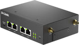D-Link DWM-314-G Modem Industrial Router 5G VPN M2M, Rugged NR, Dual SIM, IoT Gateway, Remote Monitoring, SA, NSA, 4G LTE Cat 19, 4 GbE Ports, OpenVPN/WireGuard Client, 9-36V DC