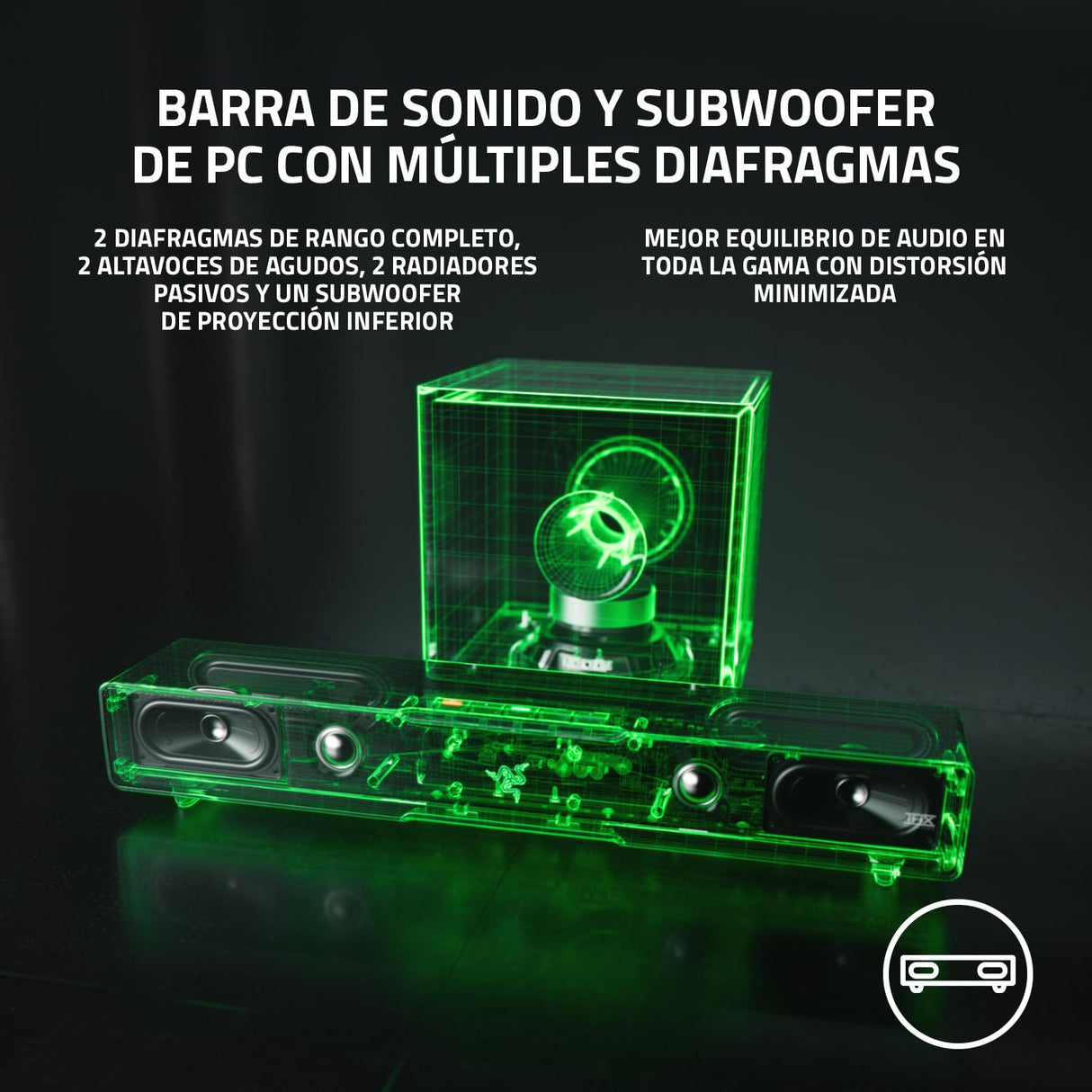 RAZER - Barre de son LEVIATHAN V2