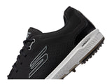 Skechers Herren Pro 6 wasserdichter Golfschuh Sneaker, Schwarz/Grau, ohne Spikes, 45.5 EU