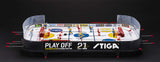STIGA Play Off 21 Juego de Hockey sobre Hielo - Versión Actualizada con Peter Foppa Forsberg, Fácil Montaje, Lámina de Hielo 25% Más Gruesa, Contador de Goles y Discos Personalizados, 96x50 cm