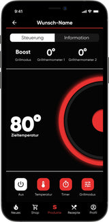 PG 8138 SEVO SMART CONTROL GT Parilla Electrica Smart, con Control Inteligente de la Aplicación, 3 Zonas de Calentamiento, Microinterruptor de Seguridad, Carcasa SafeTouch, Negro