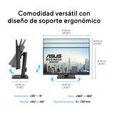 ASUS VA279QGS Monitor Profesional de 27 Pulgadas, IPS, Full HD, sin Marco, 120Hz, Adaptive-Sync, MPRT de 1ms, HDMI, DisplayPort, VGA, luz Azul Baja, antiparpadeo, diseño ergonómico, Montaje en Pared