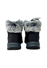 Skechers Trego Snow Worries, Botas para Senderismo Mujer, Black Suede/Duraleather/Faux Fur, 39.5 EU