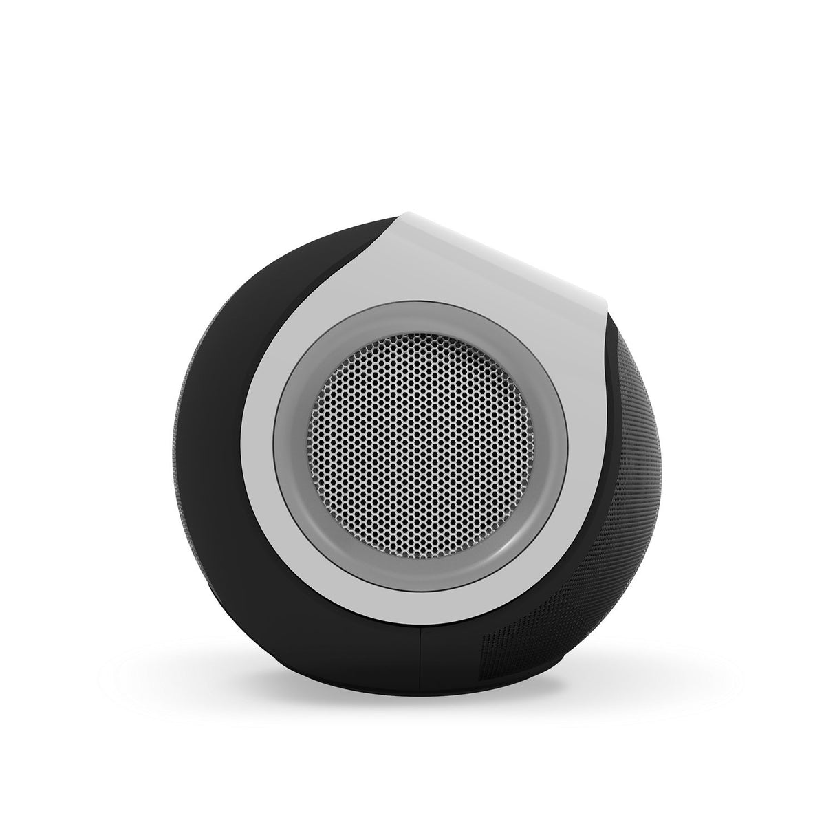 Damson Vulcan- Altavoz Bluetooth inalámbrico portátil con bajo, color negro y blanco