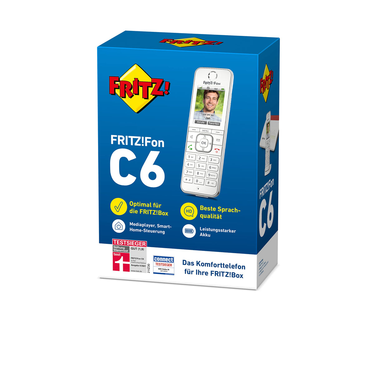 AVM Fritz!Fon C6 - apropiado para FRITZBox 6430, FRITZBox 6490, FRITZBox 6590, FRITZBox 6820 LTE /4G FRITZBox 6890 LTE /4G FRITZBox 7430, FRITZBox 7490, FRITZBox 7530, FRITZBox 7590