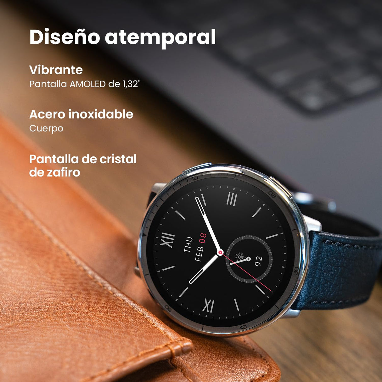 AMAZFIT Active 2 Reloj Inteligente Hombre y Mujer, Pago NFC, AI,GPS & Mapas Gratis, Batería de 10 Días, Smartwatch con 160+ Modos Deportivos, Resistente al Agua 5 ATM, para Android & iPhone
