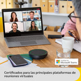 Jabra Speak2 55 Altavoz Inalámbrico Bluetooth - 4 Micrófonos, Cancelación de Ruido, 50 mm de Alto Alcance, Audio de Banda Ancha, Compacto y Portátil - Certificado para MS Teams - Gris Oscuro
