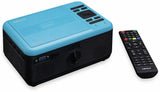 Lenco LPJ-500 - Proyector Bluetooth (2800 lúmenes, 30.000 horas de vida útil, Full HD, Bluetooth 5.0, 2 entradas HDMI, USB, puerto SD, AV-in, VGA, color azul)