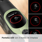 Bosch, Aspirador sin Cable Unlimited 9, batería de 3,0 Ah, tecnología MicroClean, depósito de Polvo de fácil Vaciado, Luces LED, Verde, BBS921TBA