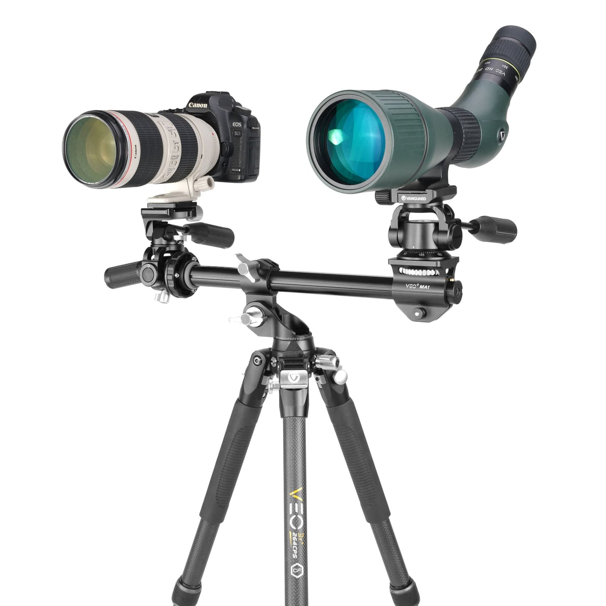 Vanguard Veo 3T+ 264CPS - Trípode Carbono descentrable Plegable rótula 3 vías