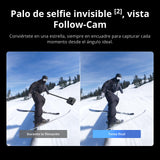 Pack Esencial dji Osmo 360, cámara 360 con Imagen 360° de 1 Pulgada, Video 360° en 8K Nativo, Video 4K/120 fps y 170° Boost, Kit de Palo de Selfie Invisible de 1.2 m, batería extendida con 2 baterías