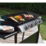 Happy Garden Plancha de Gas Valencia 4 quemadores 10kW + Carrito
