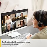 Jabra PanaCast 20 Cámara de videoconferencia 4K – Cámara Web Flexible de solución de vídeo Personal Plug & Play con tecnología IA 4K Ultra-HD, optimización Inteligente de Zoom y iluminación