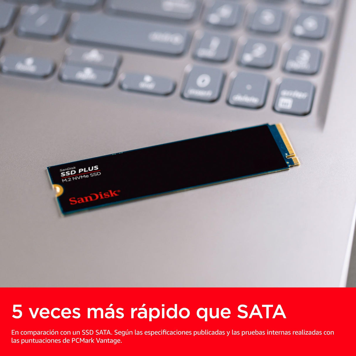 SanDisk SSD Plus M.2 2280 NVMe SSD 2 TB PCIe Gen 3, con velodidad de lectura de hasta 3200 MB/s NVMe SSD, Western Digital Dashboard