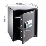 BURG-WÄCHTER Caja fuerte con cerradura electrónica, Combi-Line, Nivel de seguridad S2, Protección antincendios LFS 30 P, Probada por VdS, 50 l, 77 kg, CL 440 E, Negro