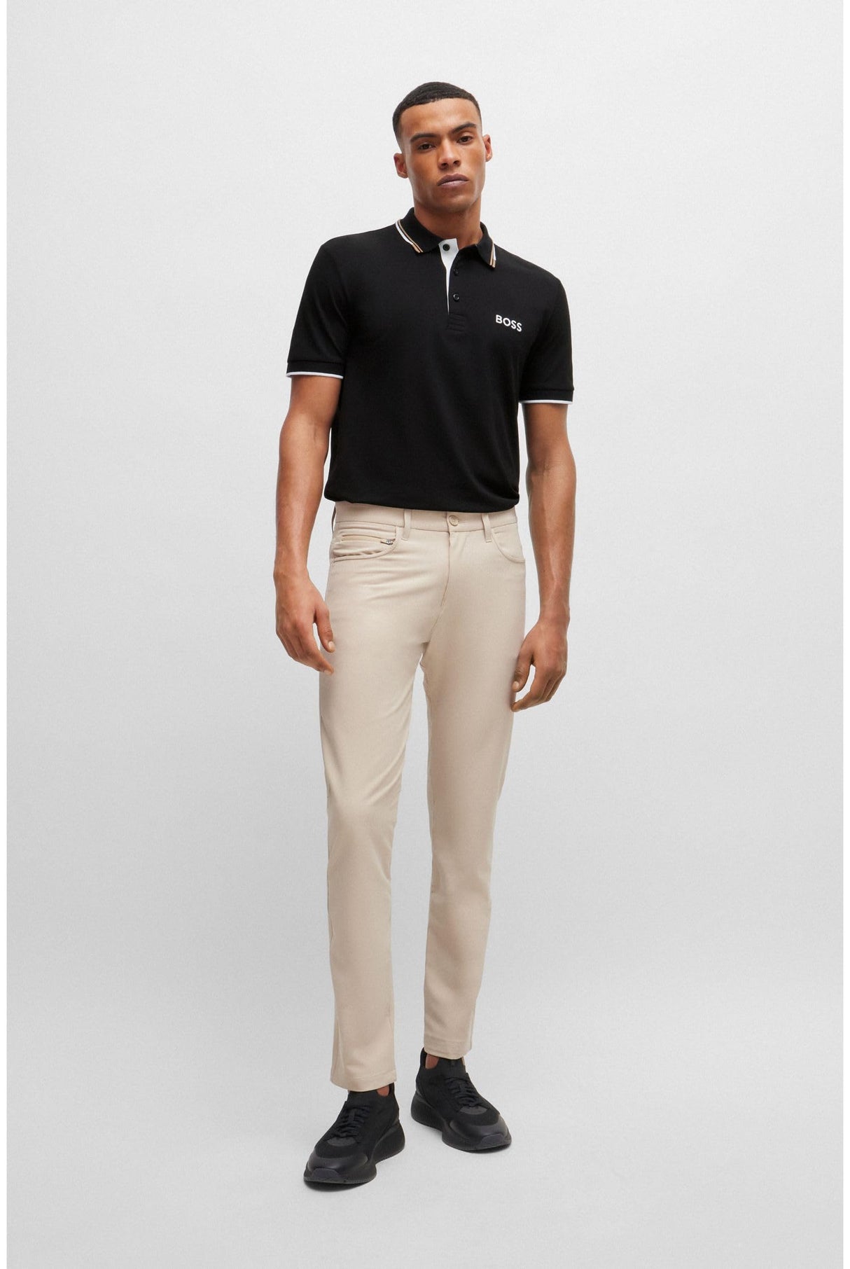 BOSS Paddy Pro Polo, Black2, XXXXXL para Hombre