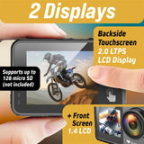 icefox Cámara Deportiva 5K WiFi 30FPS 20MP, Cámara Deportiva EIS Pantalla Táctil, 4X Zoom 170° Gran Angular, 30m Cámara Sumergible, Action CAM con Control Remoto, Micrófono Externo, Kit de Accesorios
