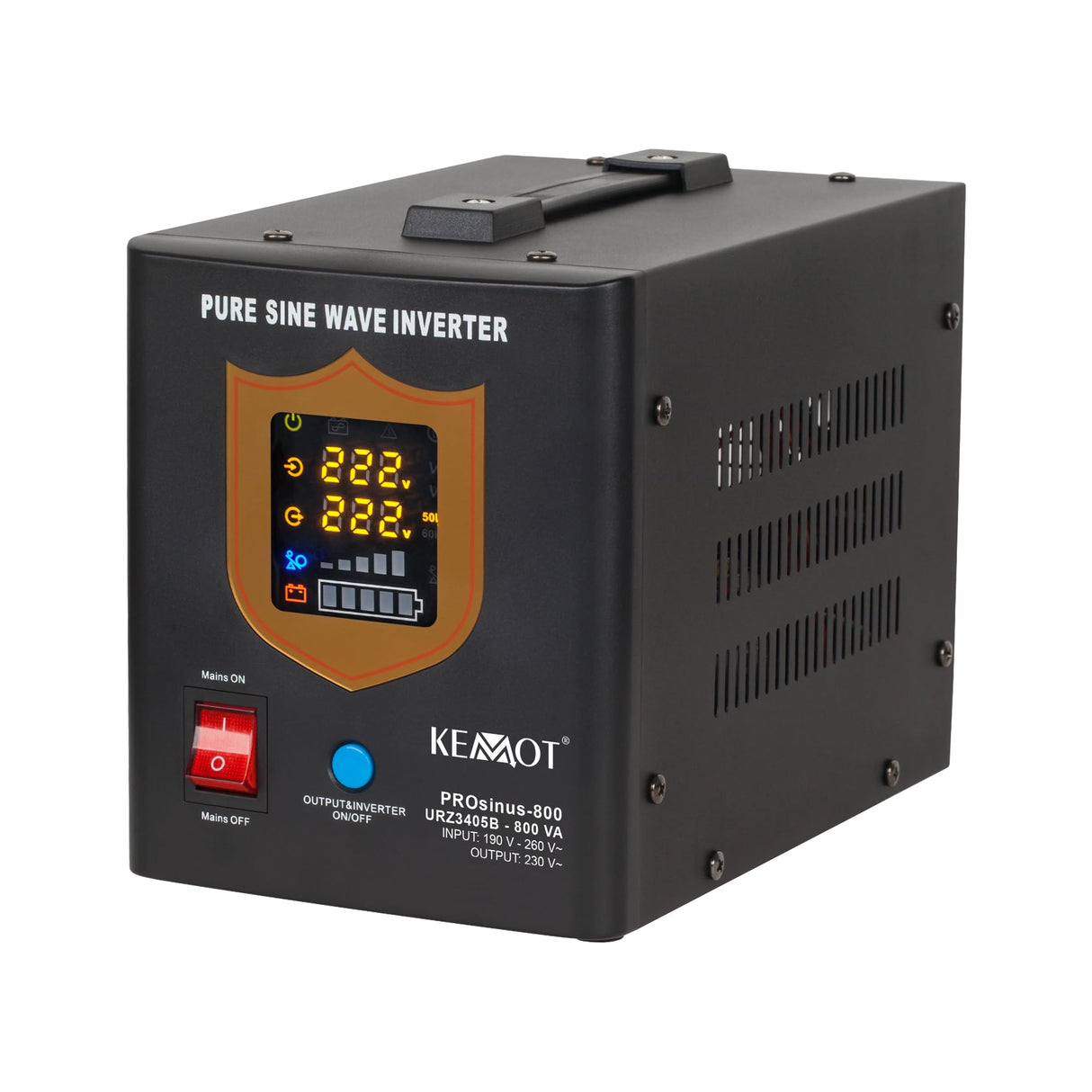 Not Alimentación Kemot prosinus de 500 Cambio Richter Reiner Sinus Función de Carga 12 V 230 V 800 VA/500 W
