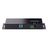 StarTech 4-Port Industrial USB 3.0 Hub - 5Gbps, ESD and surge protection - Robust metal housing