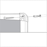 Nobo Vitrina Magnética para Exteriores con Cerradura para 8 Hojas A4, Premium Plus, Blanco, 1902579