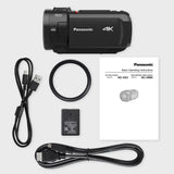 Panasonic HC-VX3E - Videocámara Semi-Profesional de 24x, O.I.S de 5 Ejes, Objetivo F1.8 - F4, 4K, Color Negro