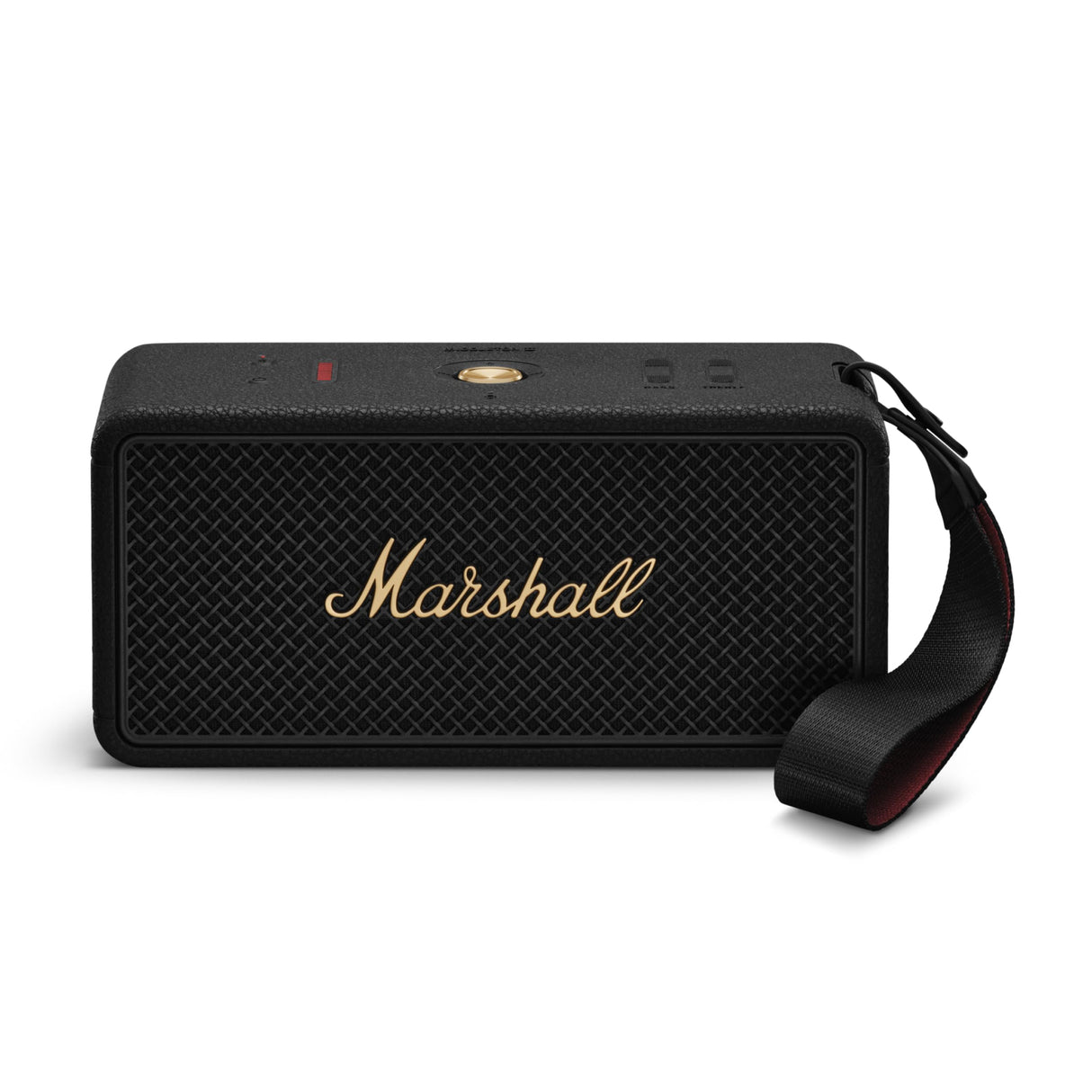 Marshall Middleton II Altavoz Bluetooth portátil con más de 30 Horas de reproducción y Resistencia al Agua IP67 - Negro y latón