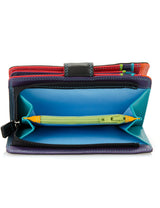 mywalit billetereo Monedero de Piel para Mujer Medium Wallet/Zip Purse- 390-4- Black Pace