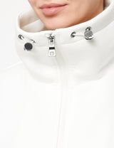Geox Sudadera con Cremallera W, Weiß, XS para Mujer