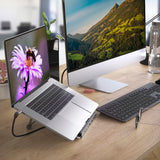 Hama | Docking Station USB-C 12 en 1 (12 Puertos, Max. Resolución: 4k, USB-A, USB-C, Ethernet, Audio 3.5mm) Gris