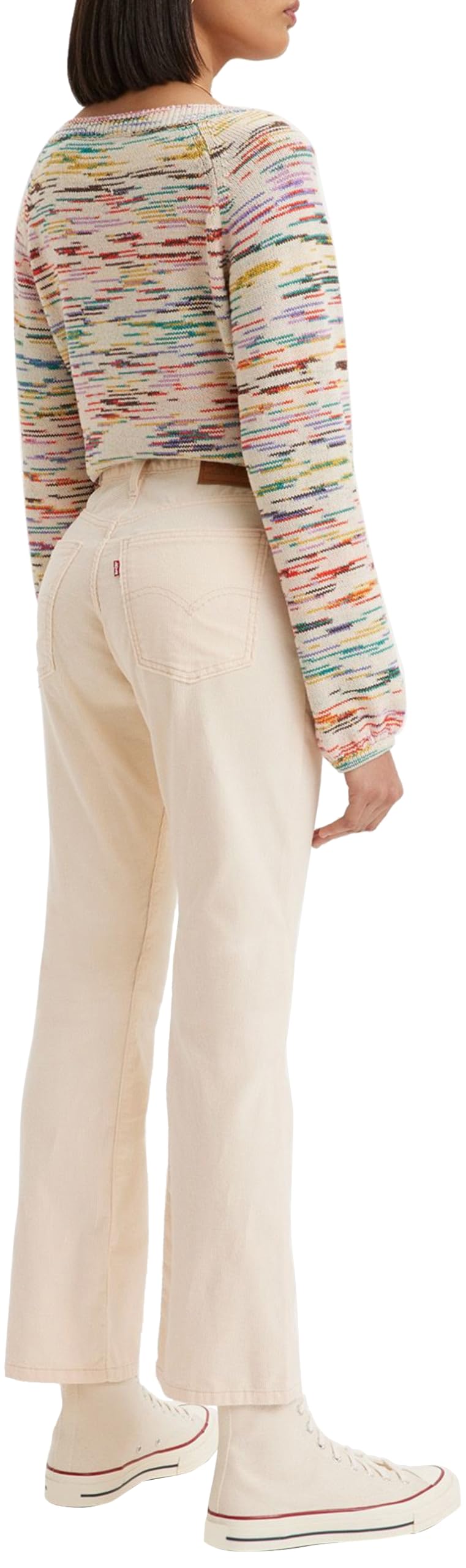 Levi's Middy Ankle Boot Pantalones, White Smoke, 31W x 27L para Mujer